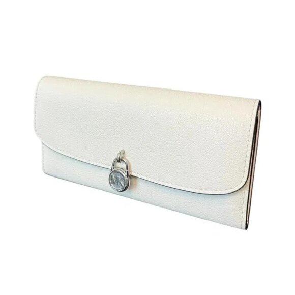 NWT Michael Kors Hamilton Large Leather Flap Continental Wallet - Picture 2 of 3